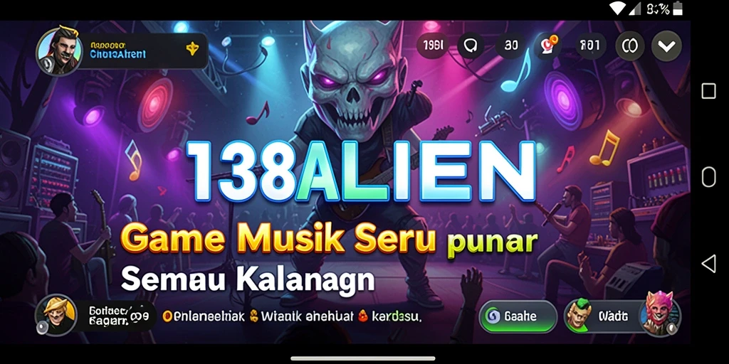 Screenshot gameplay 138ALIEN menampilkan interaksi musik yang menarik.