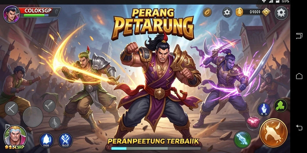 Tampilan gameplay COLOKSGP yang menegangkan dan penuh aksi.