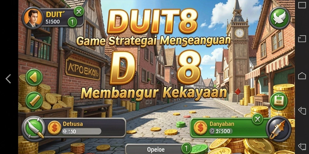Tampilan gameplay menarik dari DUIT8 dengan elemen strategi SLG.