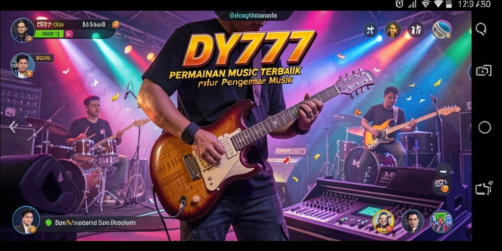 Tampilan gameplay seru dari DY777 dengan lagu-lagu musik.