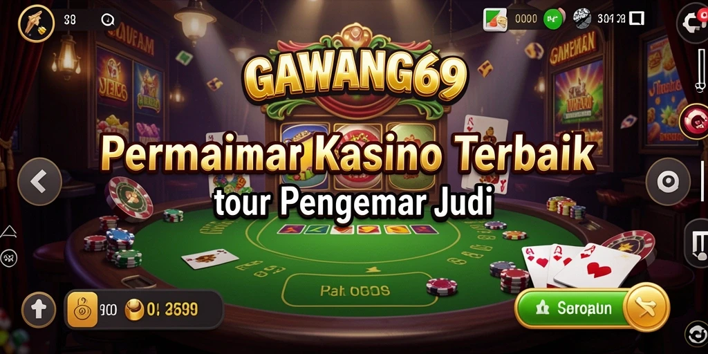 Screenshot gameplay GAWANG69 menampilkan suasana kasino yang menarik.