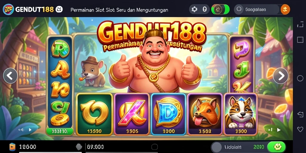 Tampilan gameplay seru di GENDUT188 dengan warna-warni menarik.