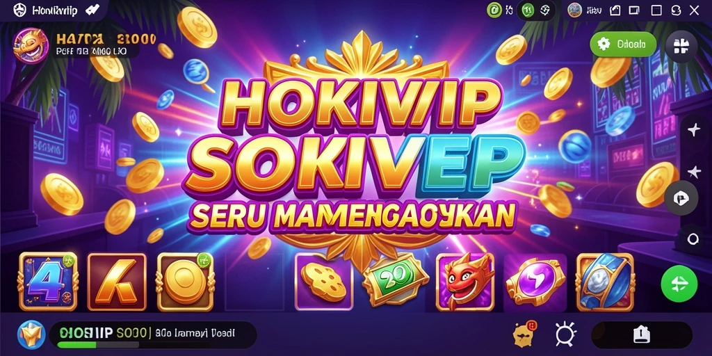 Screenshot gameplay HOKIVIP dengan tampilan slot yang menarik dan fitur bonus.