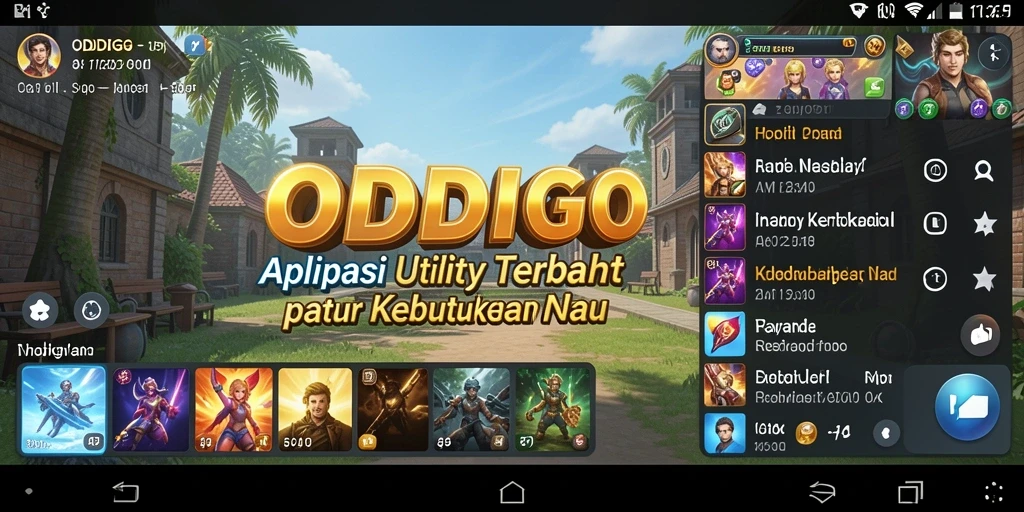 Tangkapan layar ODDIGO menampilkan antarmuka aplikasi Utility yang menarik dan fungsional.