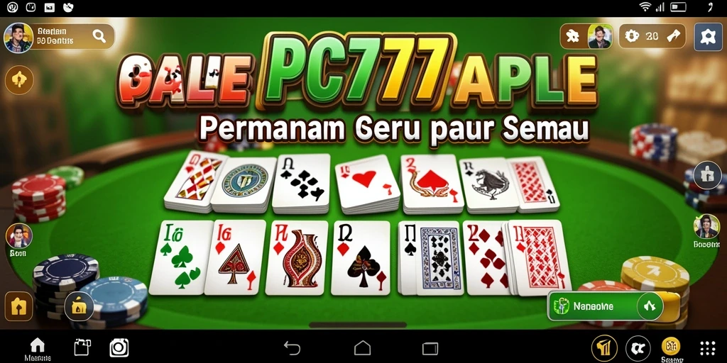 Tampilan gameplay Gaple yang seru dan interaktif dalam PC777.
