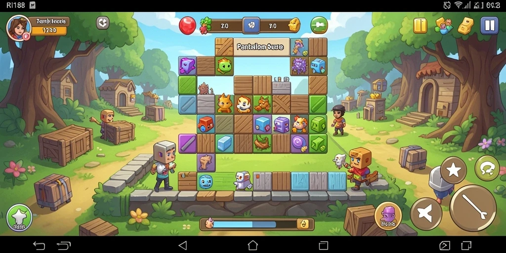 Tampilan gameplay seru dari RI188 dengan berbagai tantangan puzzle.