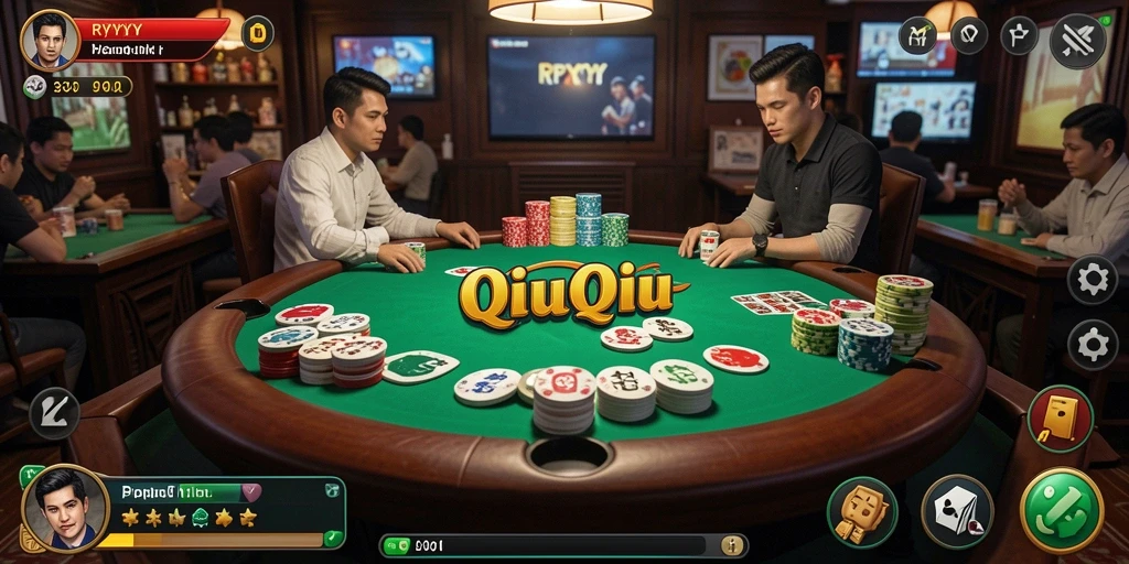 Screenshot gameplay RPYYY yang menampilkan sesi QiuQiu yang seru.