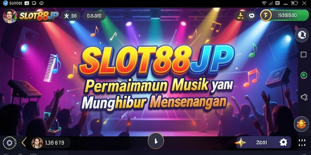 Tampilan gameplay SLOT88JP yang menyenangkan dengan musik yang menghentak.